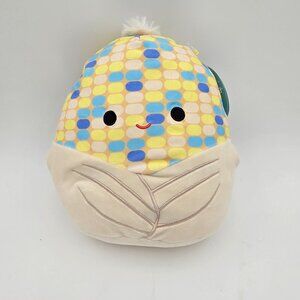 Original Squishmallows Plush Corn Stuffed Toy By Kellytoy 8-Inch Beige/Yellow